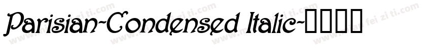 Parisian-Condensed Italic字体转换